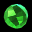 Grüner Diamant auf Schwarz