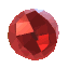 Roter Diamant Transparent