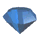 Blauer Diamant auf Weiß Klein