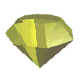 Gelber Diamant auf Weiß