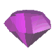 Violetter Diamant Tranparent