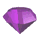 Violetter Diamant auf Weiß Klein